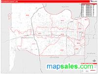 Wyandotte County, KS Wall Map Zip Code