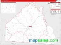 Allen County, KY Wall Map Zip Code