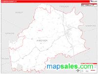 Anderson County, KY Wall Map Zip Code