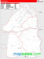 Boyd County, KY Wall Map Zip Code