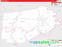 Boyle County, KY Wall Map