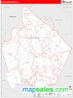 Breckinridge County, KY Wall Map Zip Code
