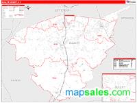 Bullitt County, KY Wall Map Zip Code