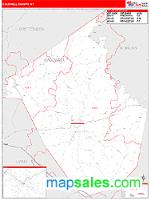 Caldwell County, KY Wall Map Zip Code
