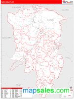 Floyd County, KY Wall Map Zip Code