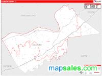 Gallatin County, KY Wall Map Zip Code