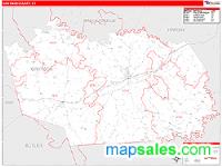 Grayson County, KY Wall Map Zip Code