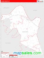 Hancock County, KY Wall Map Zip Code