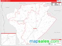 Harrison County, KY Wall Map Zip Code