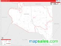 Hickman County, KY Wall Map Zip Code