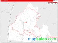 Larue County, KY Wall Map Zip Code