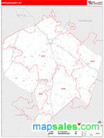Lincoln County, KY Wall Map Zip Code