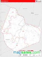 Mason County, KY Wall Map Zip Code
