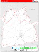 Mercer County, KY Wall Map