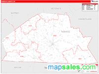 Monroe County, KY Wall Map Zip Code