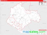 Morgan County, KY Wall Map Zip Code