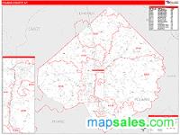 Pulaski County, KY Wall Map Zip Code