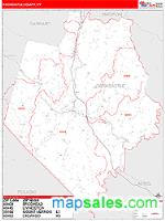 Rockcastle County, KY Wall Map Zip Code