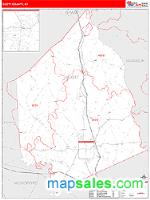 Scott County, KY Wall Map Zip Code