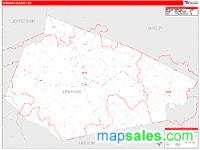 Spencer County, KY Wall Map Zip Code