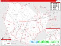 Warren County, KY Wall Map Zip Code