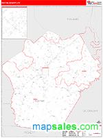 Wayne County, KY Wall Map Zip Code
