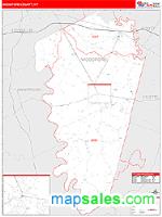 Woodford County, KY Wall Map Zip Code