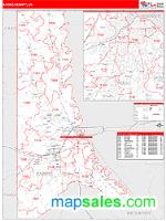 Caddo County, LA Wall Map Zip Code