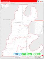E. Carroll County, LA Wall Map Zip Code