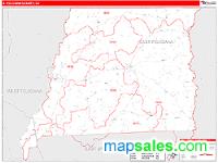 E. Feliciana County, LA Wall Map Zip Code