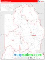Evangeline County, LA Wall Map Zip Code