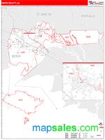 Iberia County, LA Wall Map