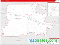 Madison County, LA Wall Map Zip Code