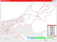 Orleans County, LA Wall Map Zip Code