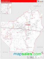 Ouachita County, LA Wall Map Zip Code