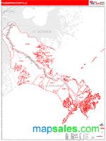 Plaquemines County, LA Wall Map