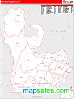 Pointe Coupee County, LA Wall Map Zip Code