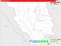Red River County, LA Wall Map Zip Code