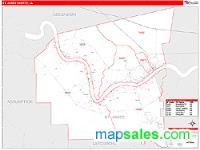 St. James County, LA Wall Map