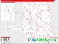 St. Landry County, LA Wall Map Zip Code