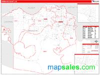 Vermilion County, LA Wall Map Zip Code