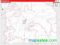 Vernon County, LA Wall Map Zip Code