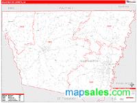 Washington County, LA Wall Map Zip Code