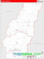 W. Carroll County, LA Wall Map Zip Code