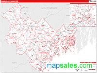 Cumberland County, ME Wall Map Zip Code