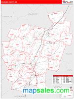 Kennebec County, ME Wall Map Zip Code