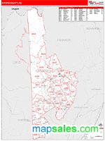 Oxford County, ME Wall Map Zip Code