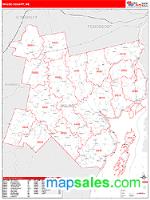 Waldo County, ME Wall Map Zip Code
