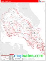 St. Mary's County, MD Wall Map Zip Code
