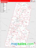 Berkshire County, MA Wall Map Zip Code